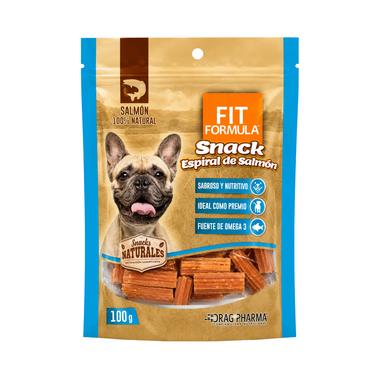 Fit Formula Snack Espiral Salmón 100 g