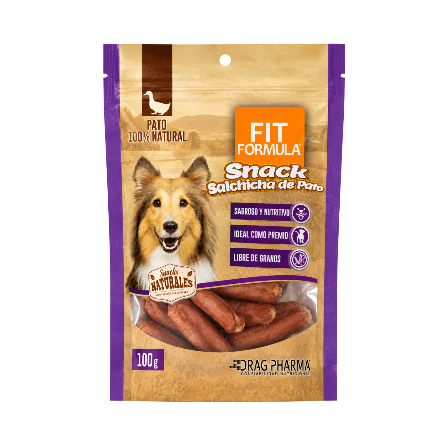 Fit Formula Snack Salchicha de Pato 100 g
