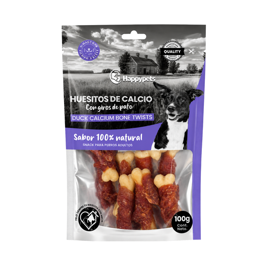 Happypets Huesitos de Calcio Pato 100 g