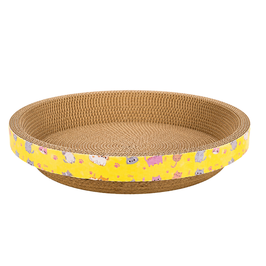 Cama Rascador circular de cartón para gatos