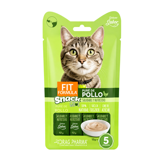 Fit Formula Snack Gatos Puré 5 Unidades